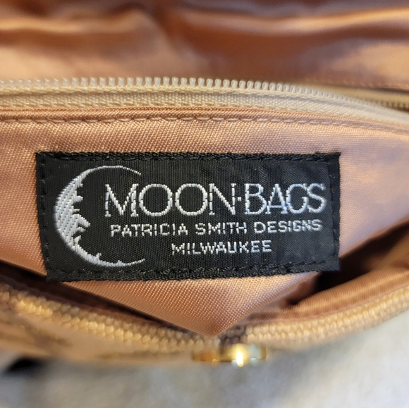 VTG Patricia Smith 1980 Needlepoint Moon Bag With Handpainted Lacquered Flap - Picture 11 of 15